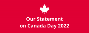 YMCA Statement on Canada Day 2022