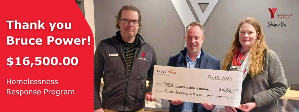 YMCAOSGB Bruce Power Donation 2025